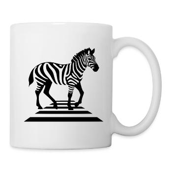 Zebra on zebra crossings - Mug - white - Right