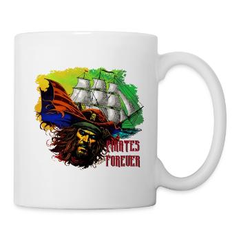 Pirates pour toujours - Mug blanc - blanc - Droite