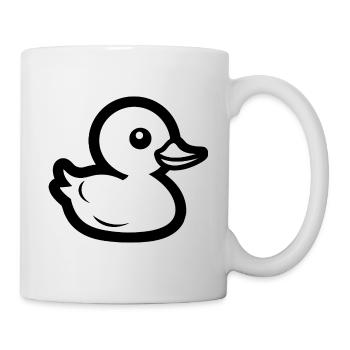 canard coloré - Mug blanc - blanc - Droite