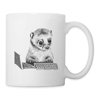 CUTE GEEK FERRET - Mug - white - Right