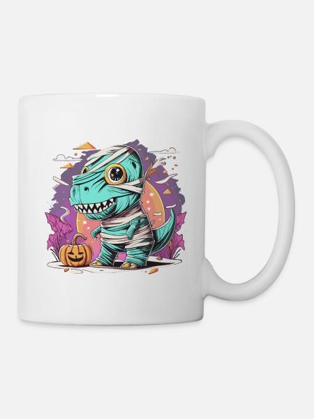 Tyrannosaurus Trex Halloween - Tasse - Weiß
