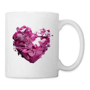 Valentinstag Herz Liebe Liebesbeweis Gefühle - Tasse - Weiß - Rechts
