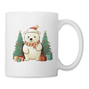 Cute Christmas Polar Bear - Mug - white - Right