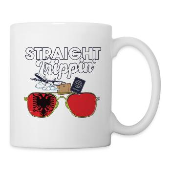 Straight Trippin' Albanie Vacances Tour Voyage - Mug blanc - blanc - Droite