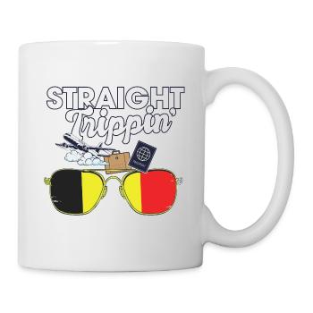 Straight Trippin' Belgium Vacation Tour Voyage - Mug blanc - blanc - Droite
