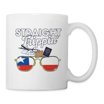 Straight Trippin' Chile Vacation Tour Travel Trip - Tasse - Weiß - Rechts