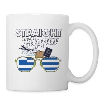 Straight Trippin' Greece Vacation Tour Travel - Mug - white - Right