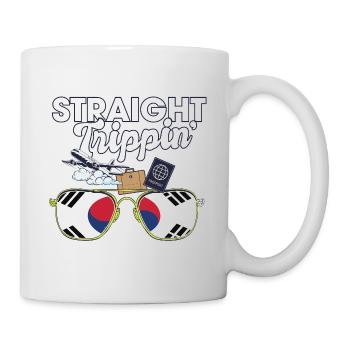 Straight Trippin' Korea Vacation Tour Voyage - Mug blanc - blanc - Droite