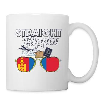 Straight Trippin' Mongolie Vacances Tour Voyage - Mug blanc - blanc - Droite