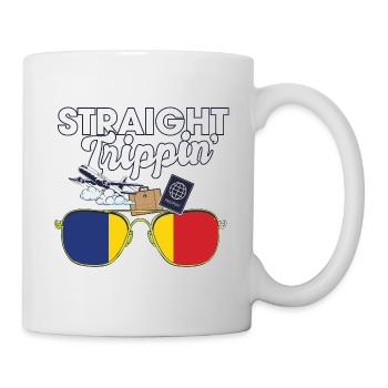 Straight Trippin' ' Roumanie Vacances Tour Voyage - Mug blanc - blanc - Droite
