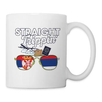 Straight Trippin' Serbia Voyage de vacances - Mug blanc - blanc - Droite