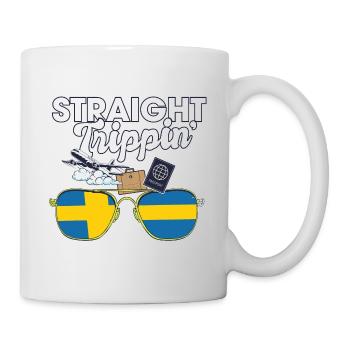 Straight Trippin' Suède Vacances Tour Voyage - Mug blanc - blanc - Droite