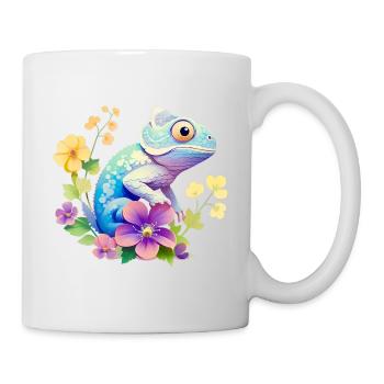 Niedliches Chamäleon Leguan für - Tasse - Weiß - Rechts