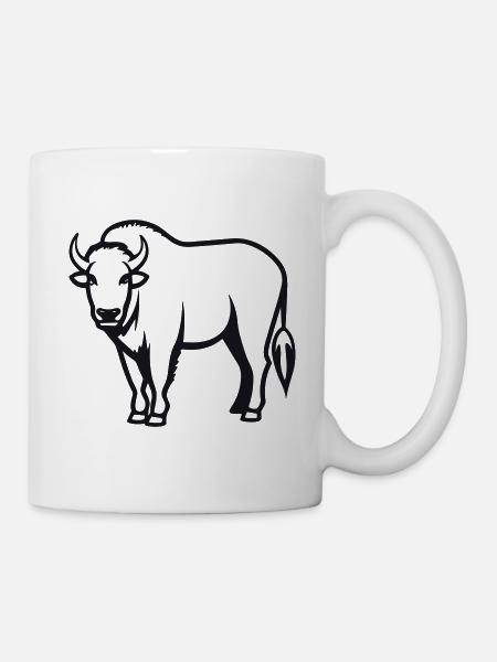Büffel - Tasse - Weiß