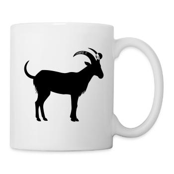 Chèvre - Mug blanc - blanc - Droite