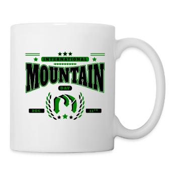 Internationaler Tag der Berge, 11. Dezember - Tasse - Weiß - Rechts