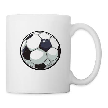 Soccer / Game / Ball / Field / Shooting - Mug - white - Right
