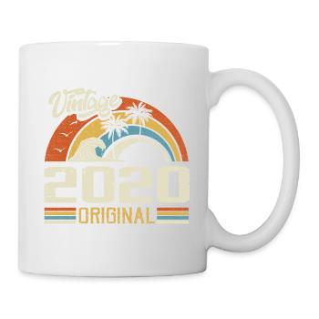 Vintage 2020 Vintage Rétro Cadeau Anniversaire - Mug blanc - blanc - Droite