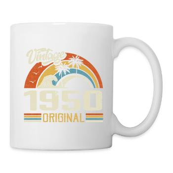 Vintage, 1950er Jahre, Vintage, Retro, Jubiläumsgeschenk - Tasse - Weiß - Rechts