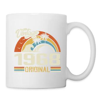 Vintage 1968 Vintage Retro Anniversary Gift - Mug - white - Right