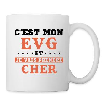 C est mon Evg je Vais Prendre Cher - Mug blanc - blanc - Droite