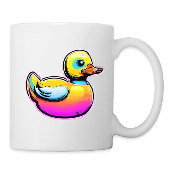 Gummiente / Badeente / Wasser / Badewanne - Tasse - Weiß - Rechts