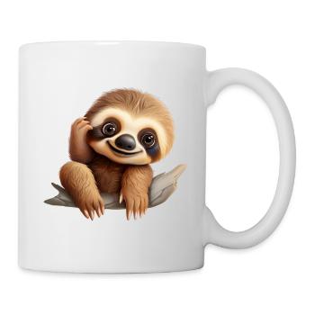 Niedliches Faultier für Kinder für Kinder - Tasse - Weiß - Rechts