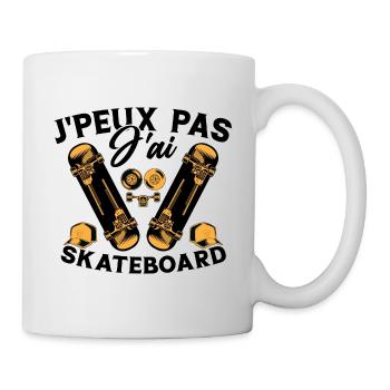 Ich kann nicht Skateboarding - Tasse - Weiß - Rechts
