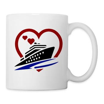Kreuzfahrt Love - Tasse - Weiß - Rechts