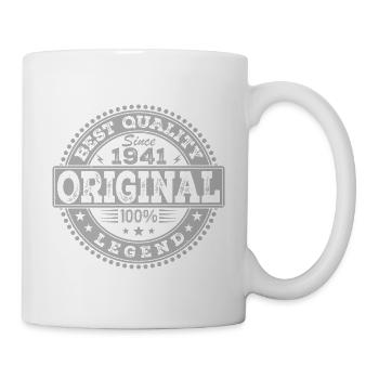 83. Geburtstag Original 1941 Vintage-Geschenk - Tasse - Weiß - Rechts