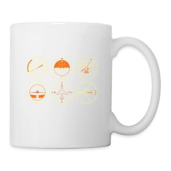 Funny Pilot Six Pack Aviation Flight Simulation - Tasse - Weiß - Rechts