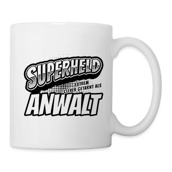 Superheld, clever getarnt als Anwalt - Tasse - Weiß - Rechts