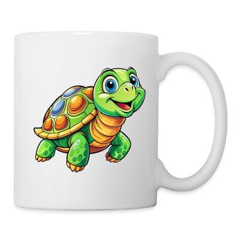 Méga Tortue Mignonne - Mug blanc - blanc - Droite