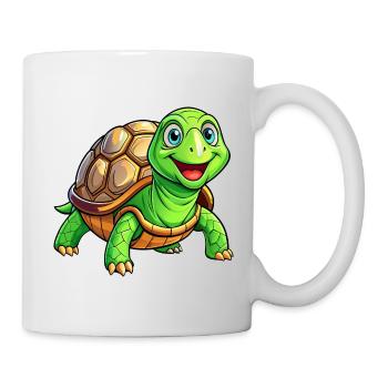 Mega süße Schildkröte - Tasse - Weiß - Rechts