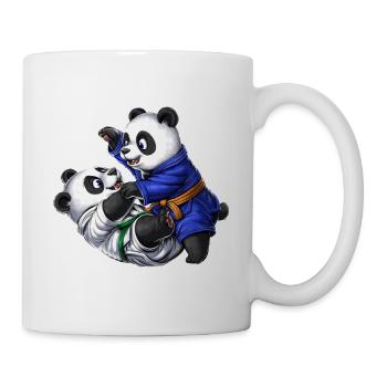 Pandabären Jiu-Jitsu - Tasse - Weiß - Rechts