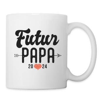 couple Futur papa 2024 annonce grossesse - Mug blanc - blanc - Droite