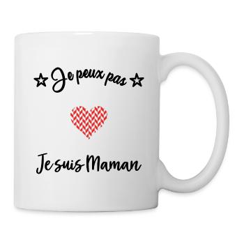 FÊTE DES MÈRES. MAMAN - Mug blanc - blanc - Droite