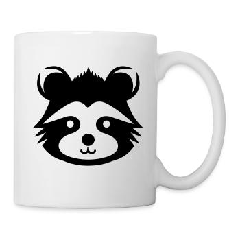 Panda-Kopf - Tasse - Weiß - Rechts