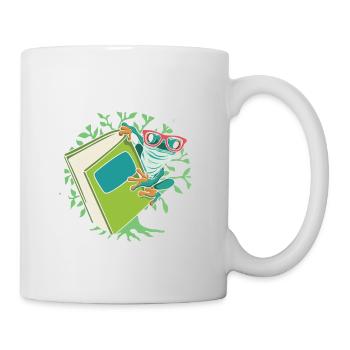 Leap Into Reading Frog Bookworm Love To Read Book - Mug - white - Right