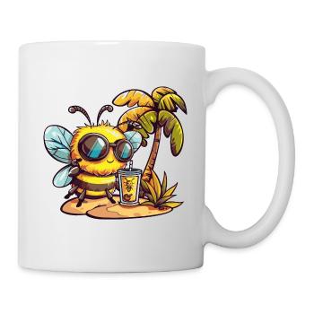 Biene Sommer Urlaub - Tasse - Weiß - Rechts
