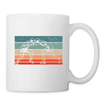 Équipe de lutte Athlète Pro Jeune Lutteur Drôle - Mug blanc - blanc - Droite