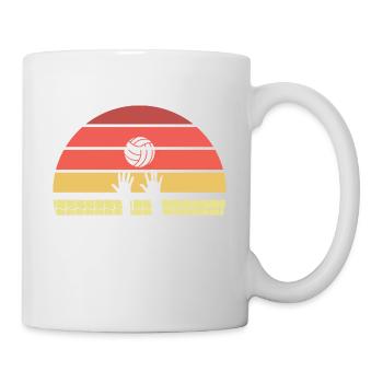 Talk To The Hands Drôle De Joueur De Volley-ball - Mug blanc - blanc - Droite