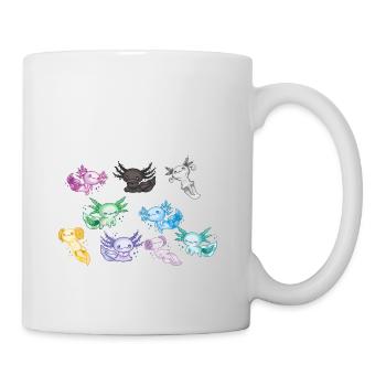 Axolotls Of The World Mexican Salamander - Tasse - Weiß - Rechts
