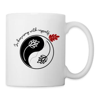 Modern & stylish "In Harmony with myself" - Mug - white - Right