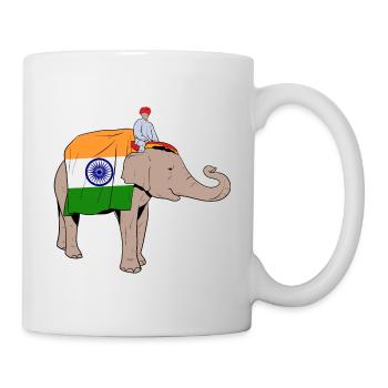Indien Inder Hindu Stolz Flagge Land I Geschenk - Tasse - Weiß - Rechts