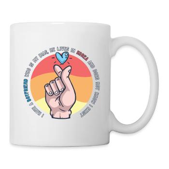 Fan d’idoles Kpop J’ai un petit ami K Amant de drame I - Mug blanc - blanc - Droite
