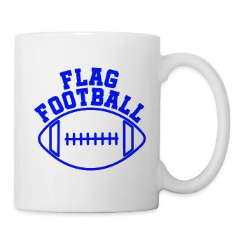 FLAG FOOTBALL – Für echte Flag Football-Fans - Tasse - Weiß - Rechts