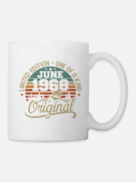 1968 June 1968 Original - June 1968 Birthday - Mug - white