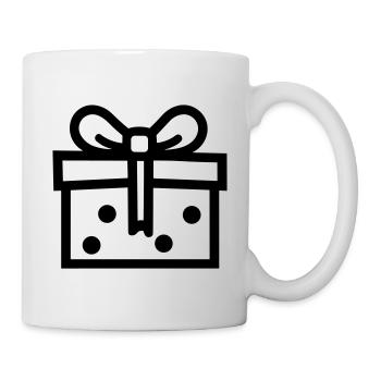Geschenk-Icon-Box - Tasse - Weiß - Rechts