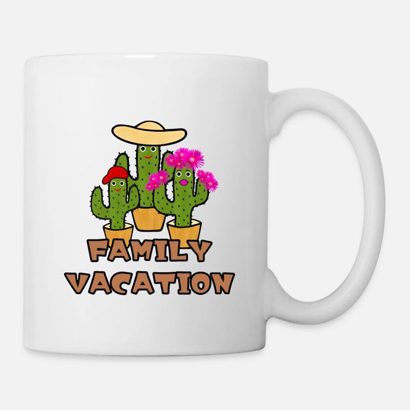 Cactus verts - Mug blanc - blanc